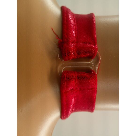 Dance Costume Medium Child Red Reverence Jazz Tap Clogging Ruffles Sequin Latin - Picture 6 of 7